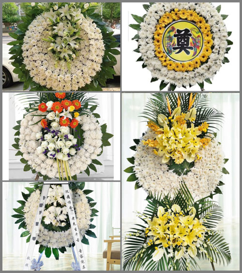 北京顺义区南彩镇后薛各庄村花圈速递